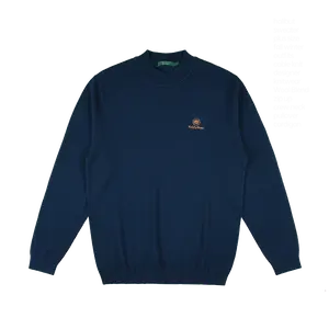 RAIDY BOER 100%wool comfortable men's crew mock neck basic pullover sweater tiktok shop deals