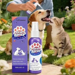 yegbong Cat & Dog Dental Care Spray - Remove Tartar & Freshen Breath Oral Care Spray
