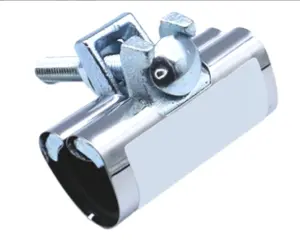 Stainless Steel One-Piece Galvanized Repair Pipe Clamp with Single Bolt, 1/2" X 3" inches | water pipe repair, plumber pipe holder, or copper pipe leak repair kit.