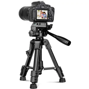 Mini Tripod for Camera, 25" Tabletop Camera Tripod, Portable Travel Tripod with Phone/Tablet Holder, Lightweight  Tripods for DSLR Phone Spotting Scope
