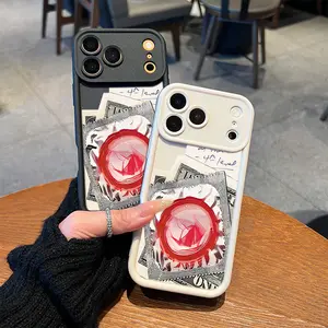 Red Condom Phone Case， Risky Artistic Style for iPhone 17 16 15 14 13 12 11 Plus Pro Max， Gag Gift. c2 Cellphone Smartphone