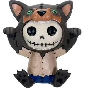 Furrybones Wolfie Skeleton in Halloween Werewolf Costume Figurine
