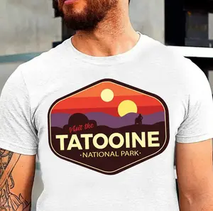 Tatooine National Park Graphic Unisex T-shirt, Trending Vintage Style Shirt, Sweatshirt, Hoodie, Top Menswear Streetwear Round Neck