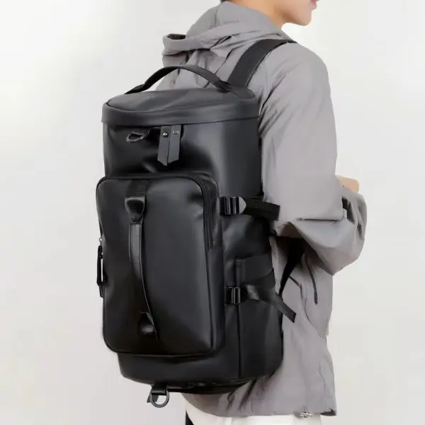 Large Capacity Lightweight Travel Backpack - Waterproof Convertible Gym Duffel Bag with Hand Carry & Shoulder Straps