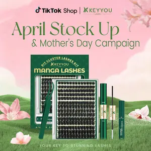 StarrlNight Kit | KEYYOU Black Pearl Lash Clusters | Waterproof & Long-Lasting | Fashion Wet Look | Beginner-Friendly DIY | Salon-Grade Lash Extension Alternative | Flawless Voluminous Finish | Evil lash | Trendy Must-Have April Stock Up & Mother's Day