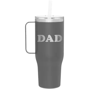 Basketball Dad 40 oz Tumbler Mug | Slate