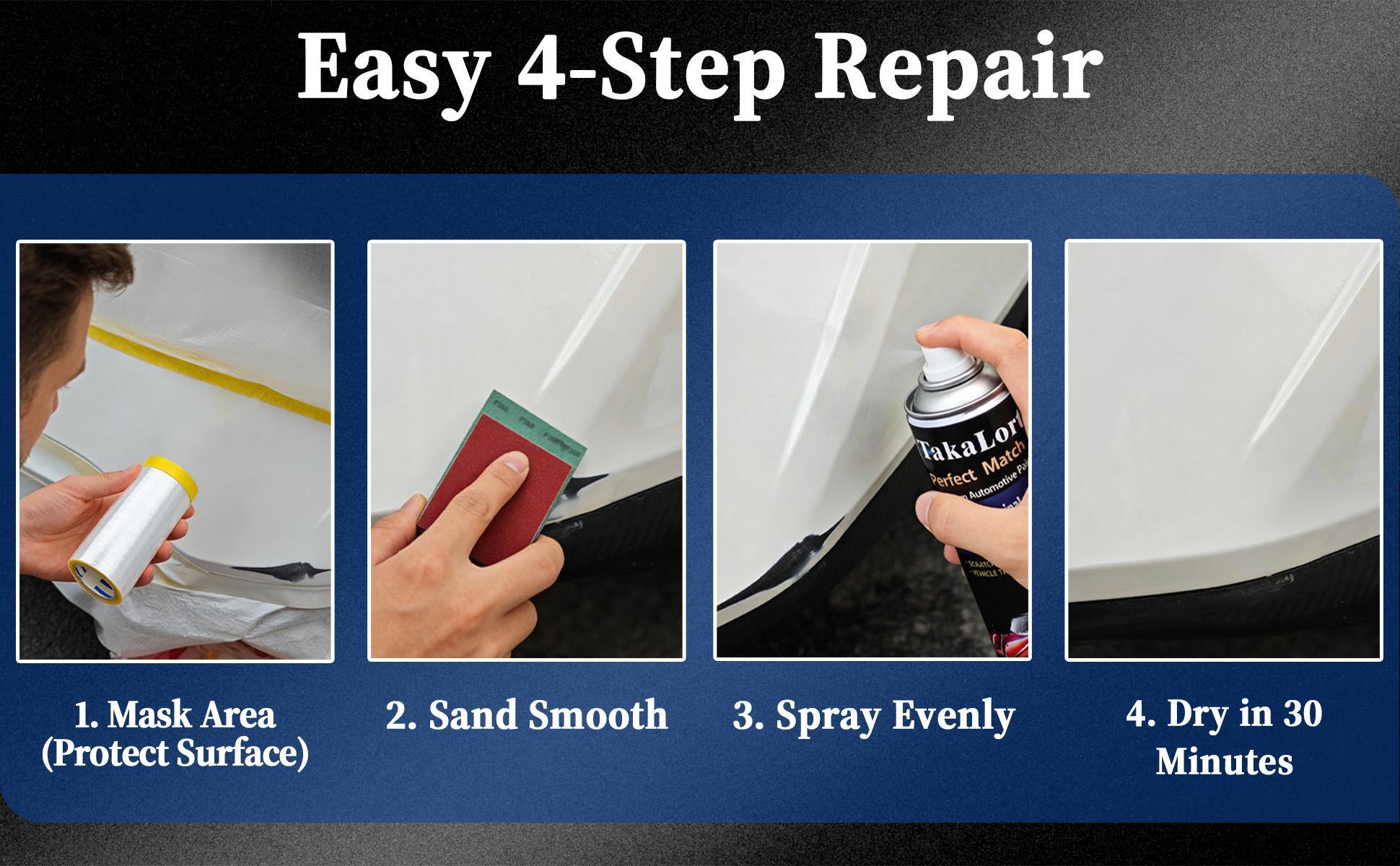 Car repair paint spray for Audi — instantly repairs scratches, includes sandpaper, masking tape, and plastic sheeting