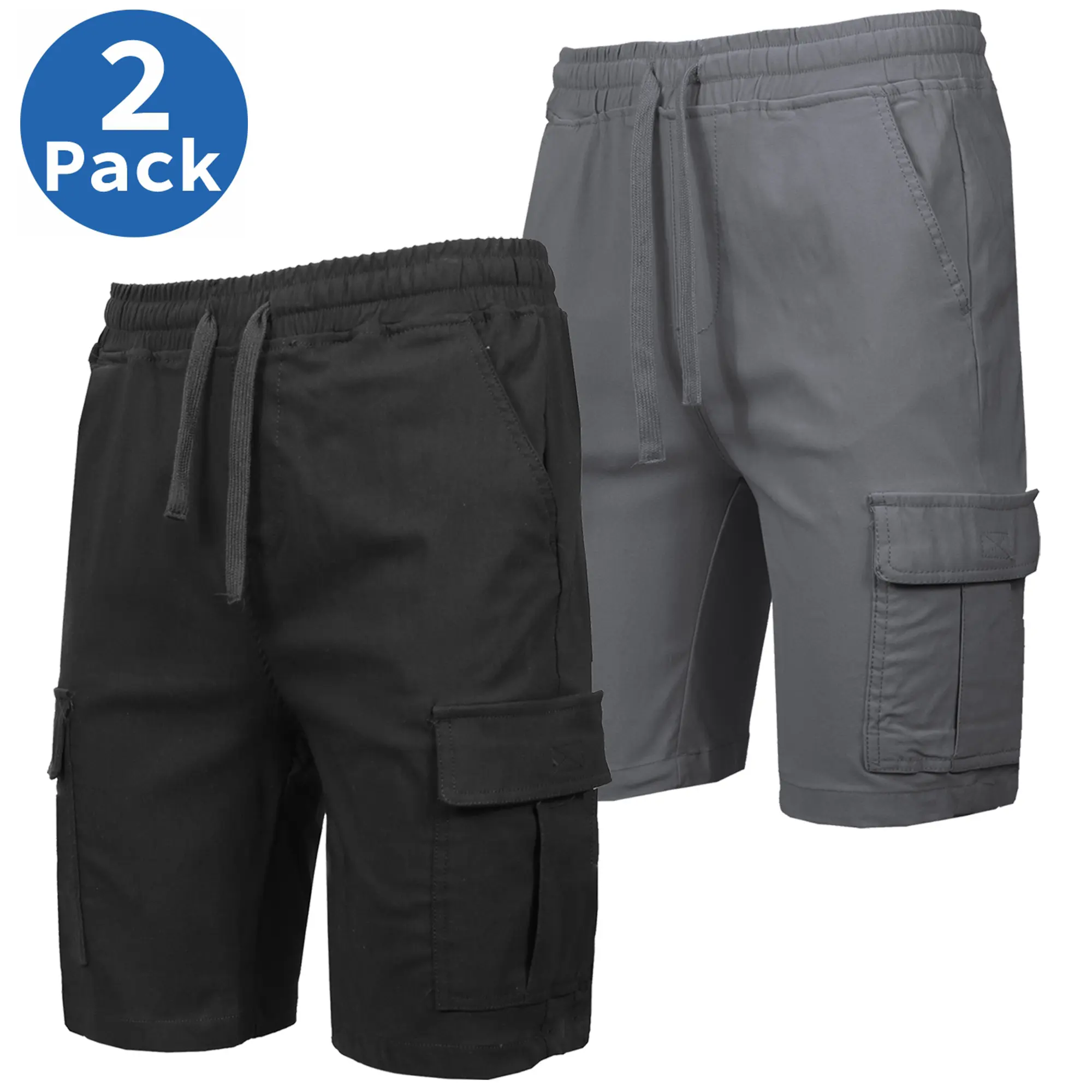 (2 Pack) Black-Grey