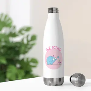 Be Kind Elephant 20oz Insulated Bottle | Cute Animal Water Bottle outdoorfun