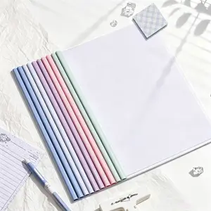 10 Piece Transparent Report Cover with Slider, A4 and Letter Size Project Folder, School and Business Use, Multi-Color