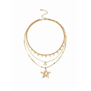 Cider STAR LAYERED NECKLACE