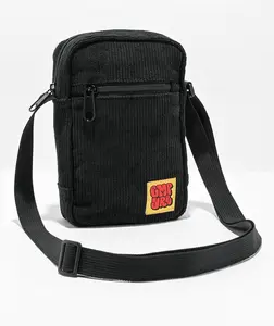 Empyre Key Black Corduroy Shoulder Bag