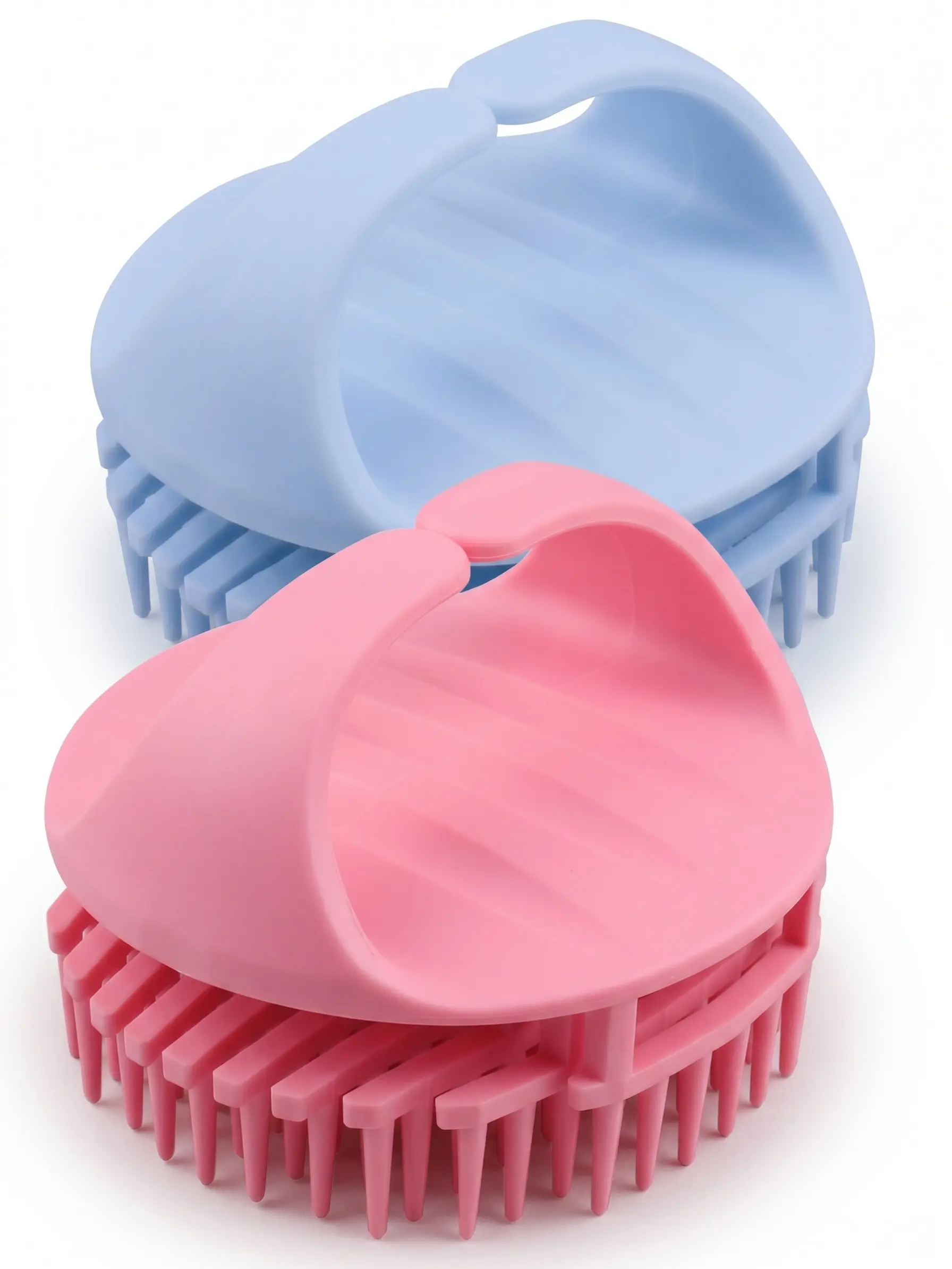 2 Pack Upgraded Silicone Scalp Massage Shampoo Brush, Deep Cleansing & Dandruff Removal, Stress Relief, Wet & Dry Use for All Hair Types Personal Lightweight Water Proof Gift Scrubber Shower Tool