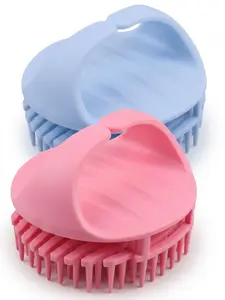 2 Pack Upgraded Silicone Scalp Massage Shampoo Brush, Deep Cleansing & Dandruff Removal, Stress Relief, Wet & Dry Use for All Hair Types
