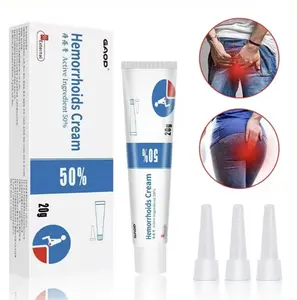 GAOP Professional Grade Hemorrhoid Cream (20g) - 50% Active Ingredient Therapeutic Treatment, Gentle Effective Symptomatic Relief, Internal & External Therapy, Portable Hygienic Packaging, Fast-Acting Solution for Pain, Itching, Swelling
