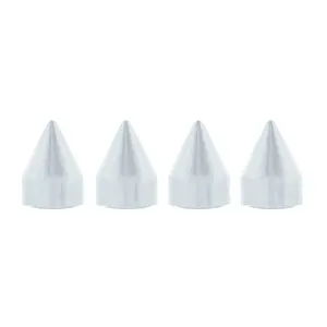 Chrome Plastic Spike Snap-On Screw Head Covers For #10 And #12 Screws (4-Pack)