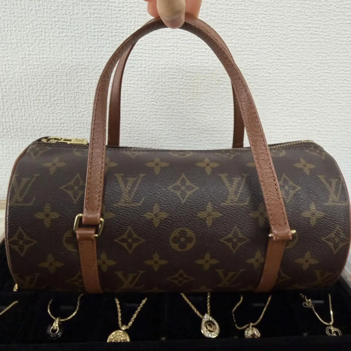 Pre-owned Louis Vuitton As Shown Shoulder Bags Monogram Papillon 30 Handbag Brown 42735