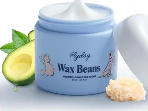 Flydog Wax Beans Fragrance-Free Pet Paw & Nose Balm Cream – Moisturizing, Soothing & Repairing Dry, Cracked Pads for Dogs, Cats & Small Animals, Avocado Oil Multi-Purpose Paw & Nose Protector, 50ml