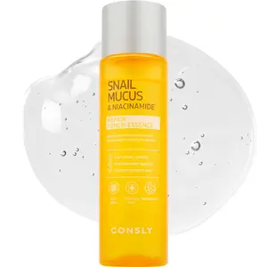 snail mucin, niacinamide, toner essence, hydrating toner, soothing essence, post-acne care, barrier repair, elasticity, glass skin, pore care, oil control, calming, moisturizing, lightweight, shine control, smooth texture, k-beauty, korean skincare, fragr