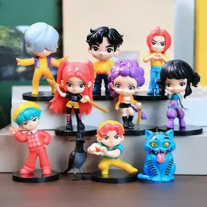 10-Piece Anime Figure Set - Collectible Model Ornament, Perfect for Home Display & Office Desk Decor, Ideal Gift for Anime Fans on Christmas & Spring Festival
