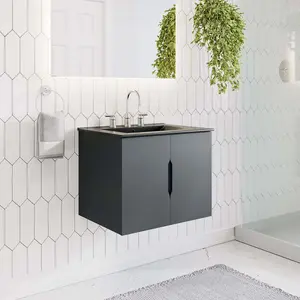 Modway Vitality 24" Bathroom Vanity in Gray Black