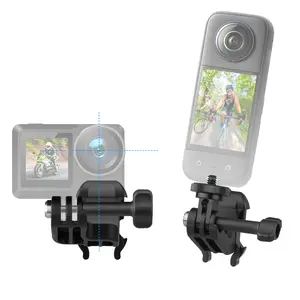 Action Camera Helmet Mount, Two High-Quality Stands, Center Lens Stand & Extended Stand, Compatible with Dji Action 6/5pro/4/3, Gopro 13/12/11/10