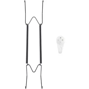 Plate Hangers for The Wall, Suitable for 12''-16'' Decorative Plate,Invisible Heavy Duty Wire Plate Holder with Wall Hooks, for Displaying Plates, Platter, Dish (Black)
