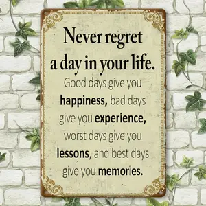 Metal Vintage Iron Sign, Perfect for Outdoor Wall Decoration, Suitable for Porches, Garages, Homes, Cafes, Bars, Clubs, Farms, And Gardens, Featuring a Humorous Quote Ideal for Holiday Presents