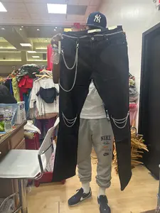 MIDNIGHT REBEL CHAIN JEANS