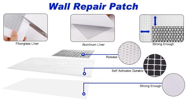 SEISSO Drywall Repair Kit, White- Wall Mending Agent 250 g* 2, Wall Repair Paste Plaster, 1 Pack Wall Putty, Repair Tape and Wall Repair Patch with 2inch 4inch, Quick Fill Crack and Nail Hole