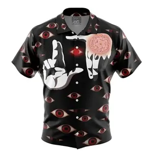 Alucard Eyes Hellsing Hawaiian Shirt, Anime Style, CuteShirt, Summer Look, GiftIdea, Matching Outfit, Hawaii Vibes, Festival Fit, Beach Ready