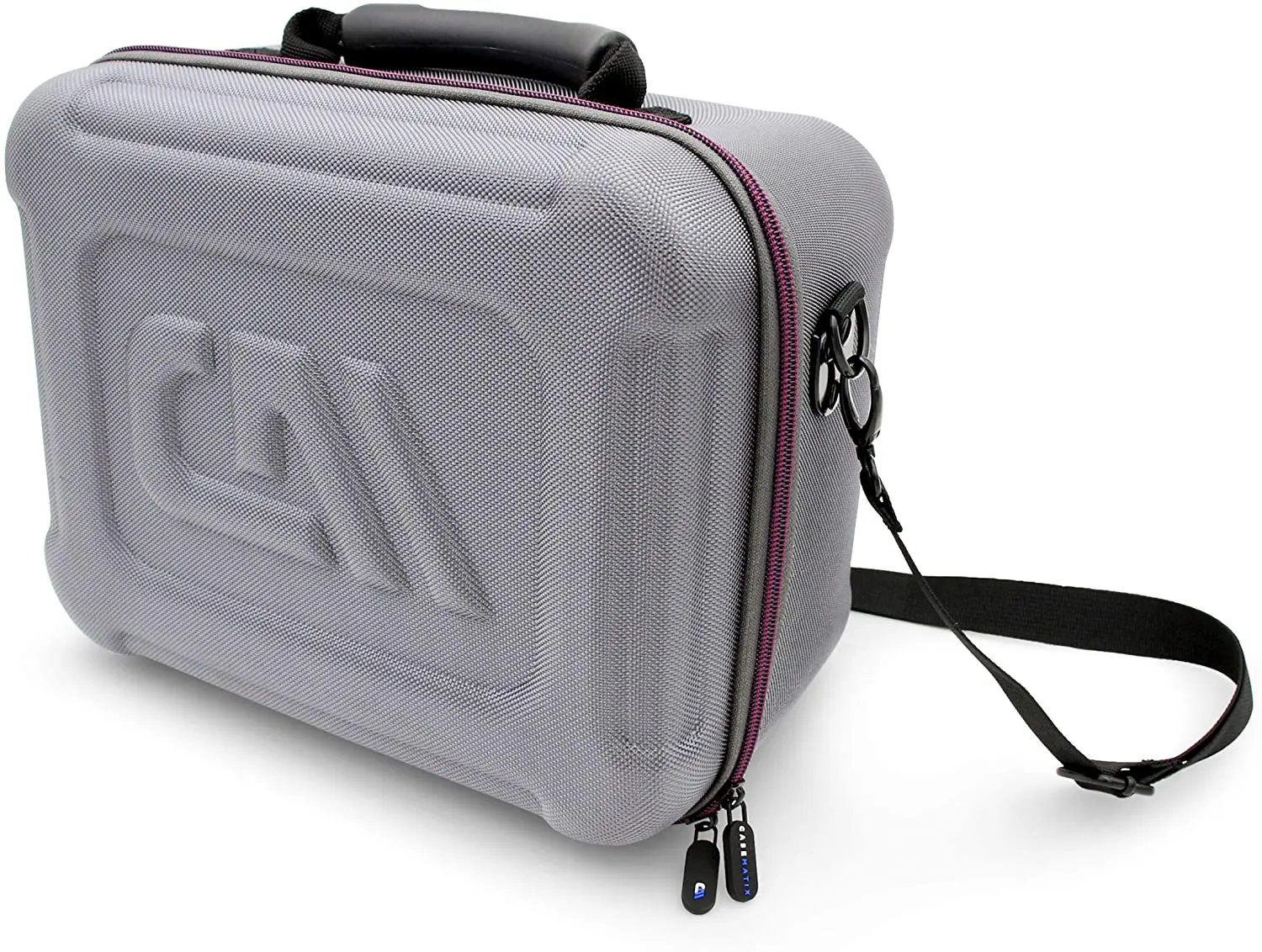 CASEMATIX Nebulizer Carry Bag Compatible with Compressor Nebulizers by Drive Medical Phillips Respironics InnoSpire Pari Vois and More Up to 12" - Adjustable Strap & Organiser Accessory