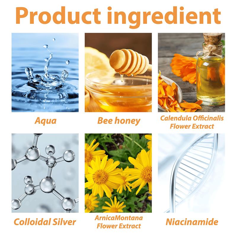 Jimerito Honey Eye Drops - Deep Hydration & Anti-Aging Care - Natural Plant-Based Formula for Gentle Daily Eye Comfort - Unisex Serum Dropper Soothing Moisture Moisturize Hydrate Hydrating