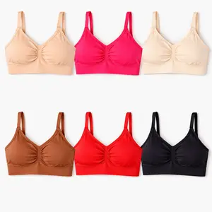 Women's Wireless Comfort Bralettes No Underwire Unlined Seamless Casual Bra, Everyday Fit, Stretchable, Womenswear