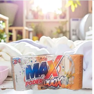 Max Power Bar Laundry Soap Cilinder 1,600g 4Pk Cilindrico (Imported) Pack of 4 Household - Gentle and Effective Laundry Soap