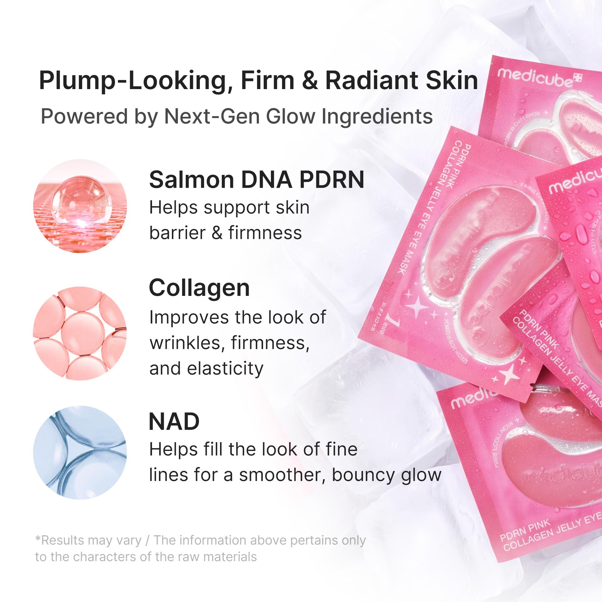 [NEW] [medicube] PDRN Pink Collagen Jelly Eye Mask | Hydrogel Eye Patches with PDRN, Collagen, NAD | Refreshing for Puffy, Tired Eyes | Firming for Look of Wrinkles, Fine Lines | Korean Skincare (6/28/50 Pairs)