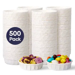 1oz 500pc Paper Medicine Cups | Paper Cups for Sauces, Condiments | Food-Grade | Restaurant Supply Case
