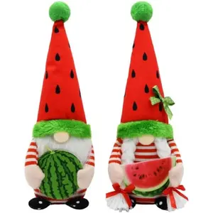 Summer Decorations Watermelon Gnomes, One in a Melon Summer Fruit Party Farmhouse Tiered Tray Decor for Home Office, Watermelon Birthday Decorations Gifts