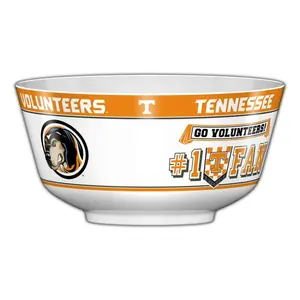 212 MAIN All Pro Party Serving Bowl - Melamine Plastic Tableware, 11.75x6 in. Bowl with Bold Graphics, Team Theme Kitchen Serving Piece, Serving Bowls
