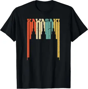Vintage Kawasaki Skyline Silhouette T-Shirt        Graphic tees