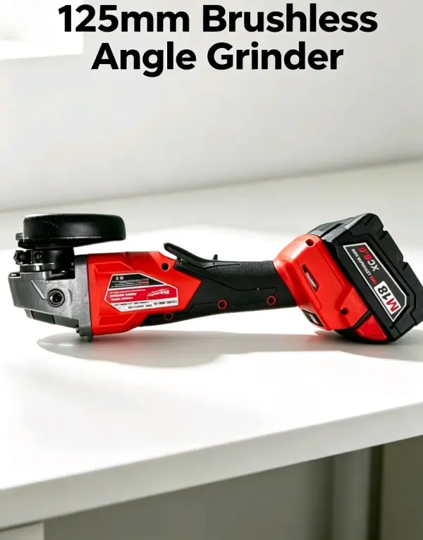 Milwaukee 125mm Brushless Angle Grinder For Construction Renovation, Stone Trimming, Steel Grinding And Wall Surface Treatment, Portable Handheld Grinder Built With Lock Switch, High Heat Resistance And Ergonomic Non-Slip Grip Design
