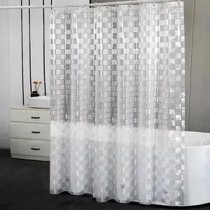 100% Waterproof Shower Curtain Liner with 3 Heavy Duty Bottom Magnets and 12 Rust-Proof Eyelets, 72x72 Weighted Shower Curtain Liner Suitable for Shower Rooms and Bathtubs