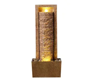 Teamson Home Outdoor 32" Framed Column Water Fountain