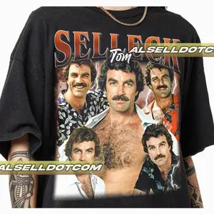 Tom Selleck Vintage Shirt, Richard Burke, Magnum pi shirt, Gift for woman and man