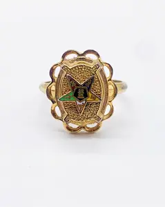 MASONIC STAR GOLD RING ⋄ Size 7
