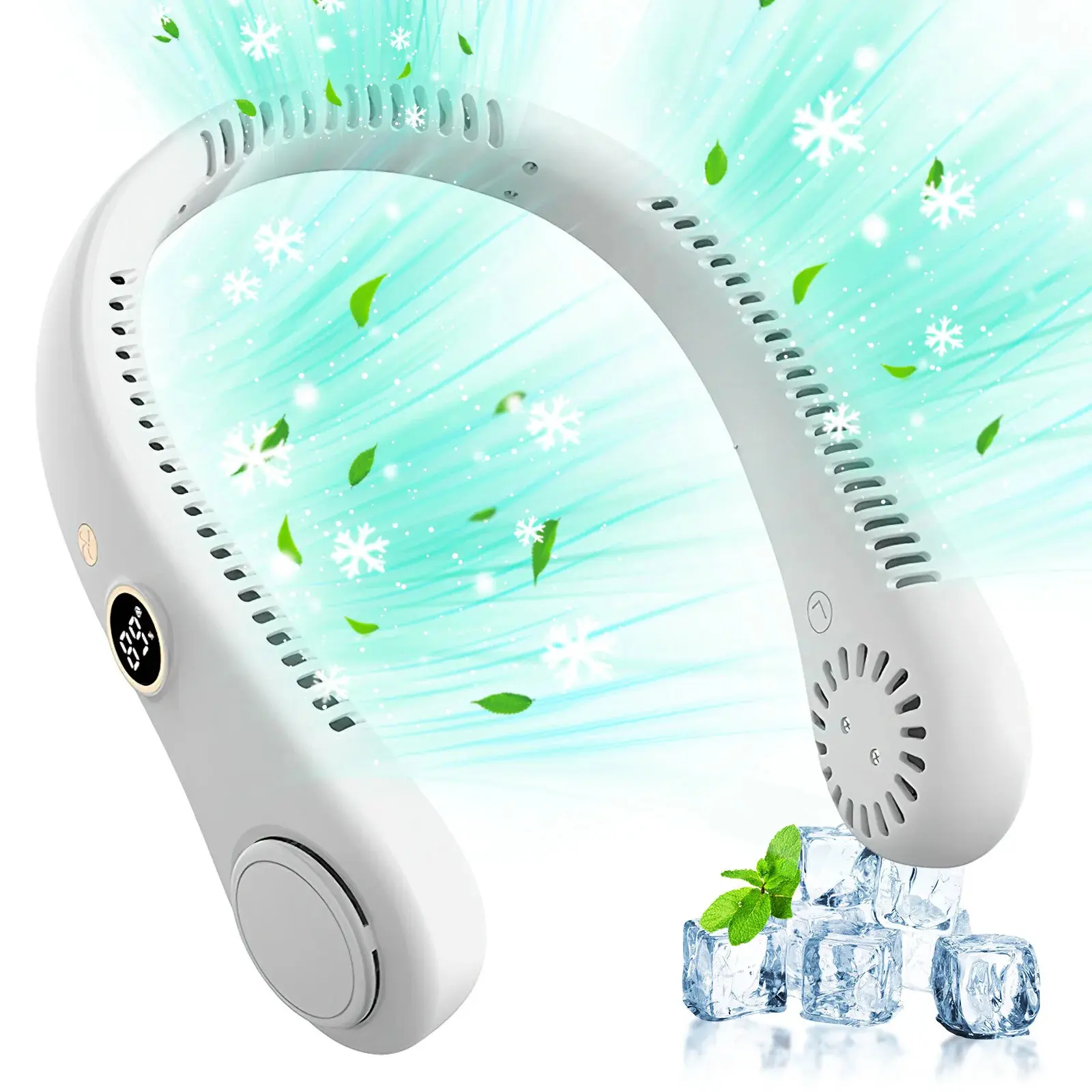 Portable Rechargeable Neck Fan – Hands-Free Personal Cooling Fan