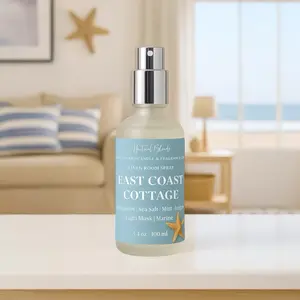 East Coast Cottage Linen Room Spray | 3.4 oz | Nautical Blends by SaiLeiSie | Sea Salt, Bergamot, Mint, Juniper | Coastal Home Fragrance
