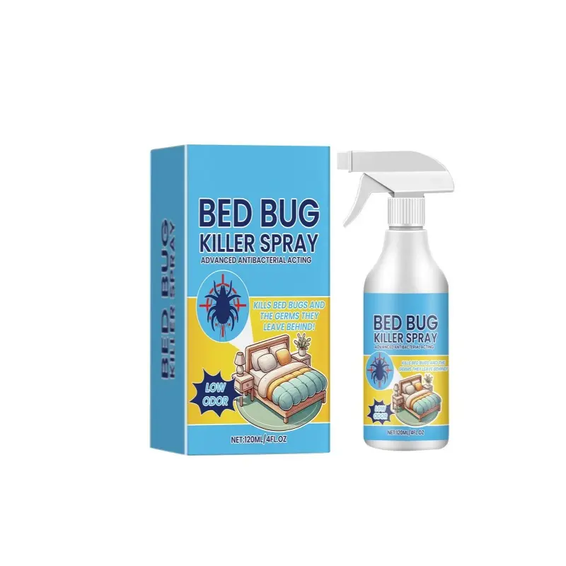 Household Bed Bug Killer Spray| Advanced Antibacterial Action for Mattress, Bedroom and Dorm | Low Odor Fast-Acting Eco Pest Control Spray (120ml/4FL.OZ Each)