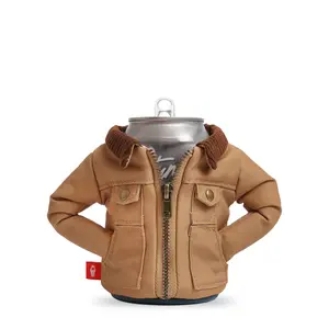 The Detroit - Insulated 12 oz Can Cooler I Beer Bottle & Soda Can Insulator, Keep Drinks and Beverages Cold by Puffin Drinkwear