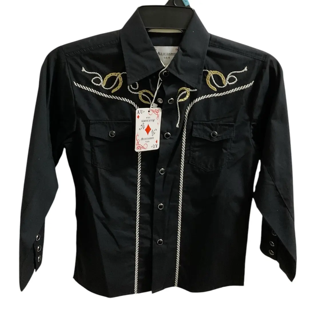 ACE OF DIAMOND boy button up shirt